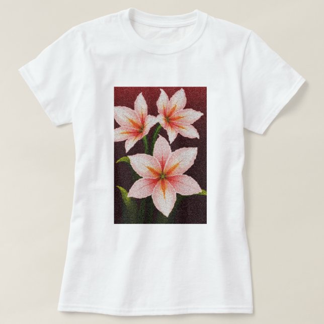 Merlot Radiance Lily T Shirt (Design framsida)