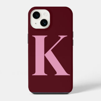 Merlot Rosa Initial Personlig Monogramdesign