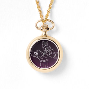 Merlot Shadow RN Necklace Watch Armbandsur