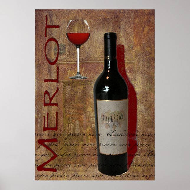merlot vin poster (Framsidan)