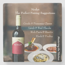 Merlot-vinparning/Att bemästra köket Stenunderlägg