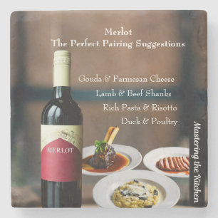 Merlot-vinparning/Att bemästra köket Stenunderlägg