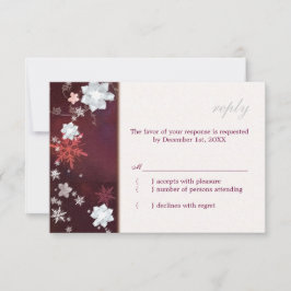 Merlot & White Blommigt Winter Wedding OSA