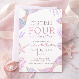 Mermaid Birthday Invitation Inbjudningar