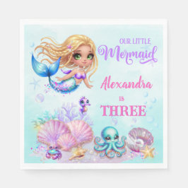 Mermaid Birthday Party - Under the Sea Splish Spla Pappersservett