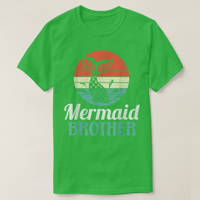 Mermaid Brother for a Mermaid Bride T-Shirt (Design framsida)