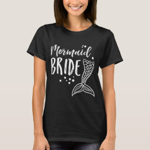 Mermaid Brud Sällskapsfest Kvinnor MP T Shirt