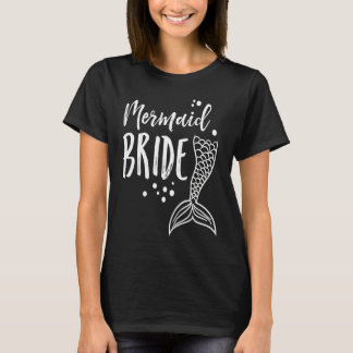 Mermaid Brud Sällskapsfest Kvinnor MP T Shirt