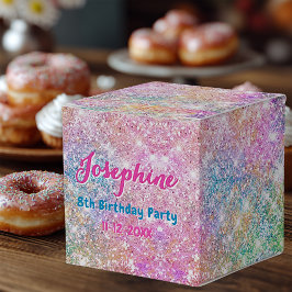 Mermaid colorful iridescent birthday custom presentaskar