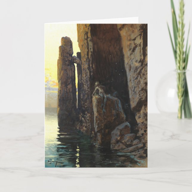 Mermaid Girl Bare & Lurking Desisires Kort (Framsida)