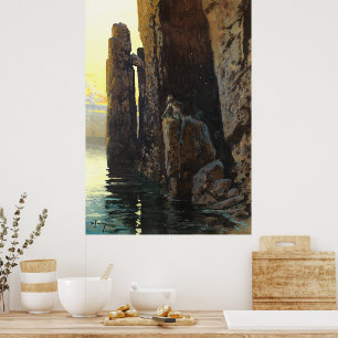 Mermaid Girl Bare & Lurking Desisires Poster