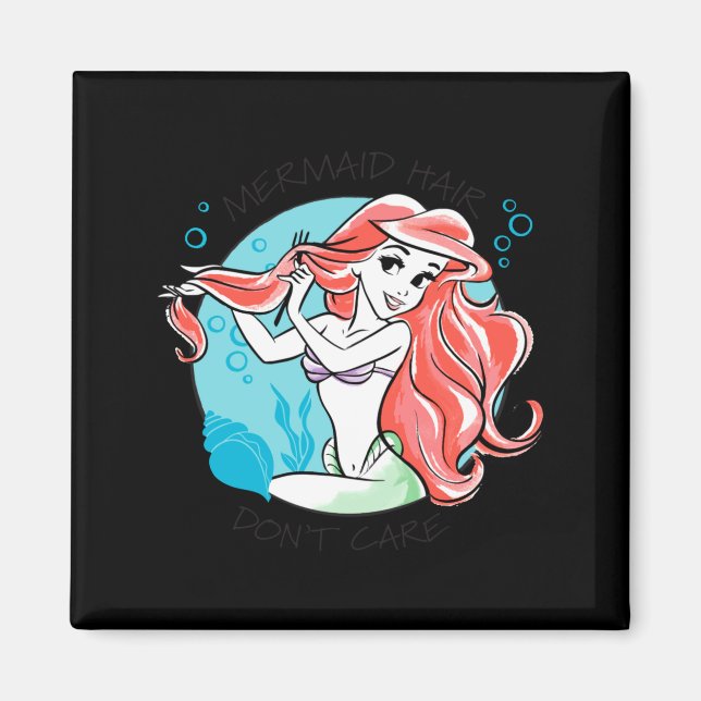 Mermaid Hair Dont Care  Magnet (Framsidan)