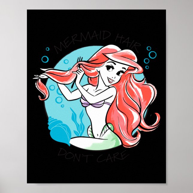 Mermaid Hair Dont Care  Poster (Framsidan)