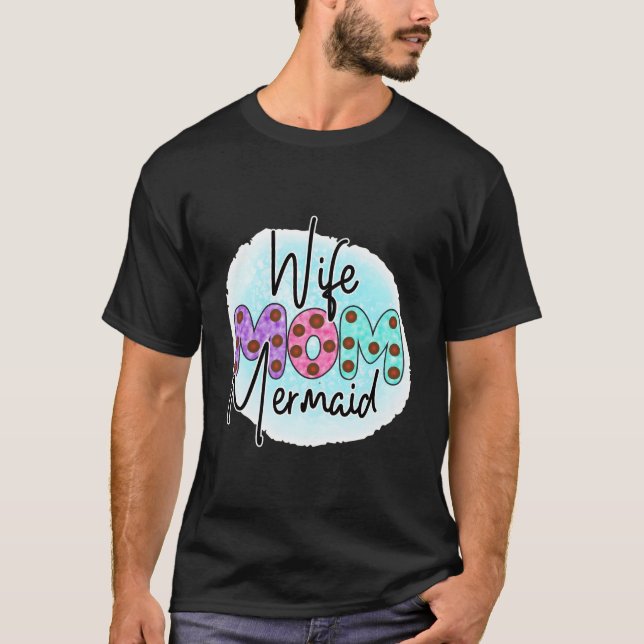 Mermaid Mom Mermaid T Shirt (Framsida)