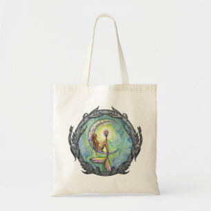 Mermaid Moon Fantasy Art-handväskan Tygkasse