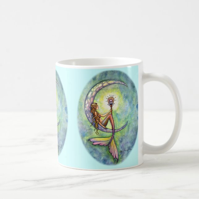 Mermaid Moon Kaffemugge av Molly Harrison Kaffemugg (Höger)