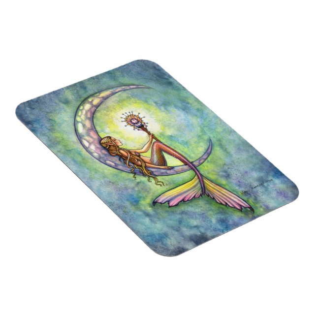 Mermaid Moon Premium Vinylmagnet Magnet (Högersidan)