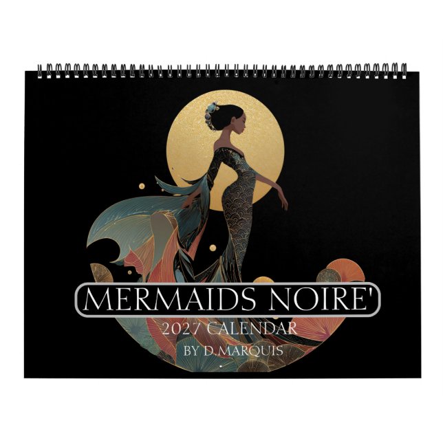 MERMAID NOIRE' 2027 KALENDER (Omslag)