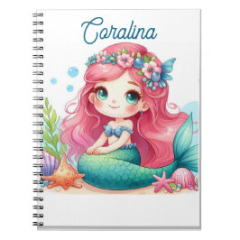 Mermaid Notebook Anteckningsbok