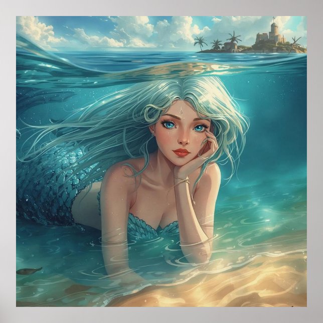 Mermaid of the Island Horizon Poster (Framsidan)