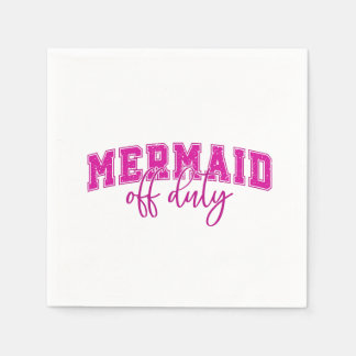 Mermaid Off Duty | Kustnära underhållning Pappersservett