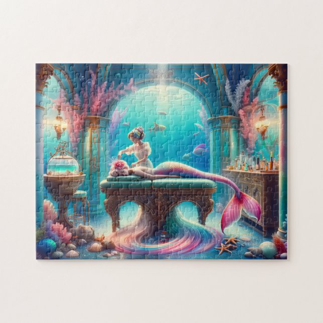 Mermaid Spa Serene Sirens Underwater Relaxation Pussel (Horisontell)