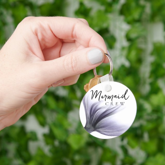 Mermaid Squad | Lavendel Lila Chic Möhippa Nyckelring (Hand)