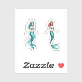 mermaid stiker  klistermärken