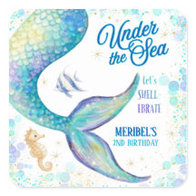Mermaid Under the Sea Birthday