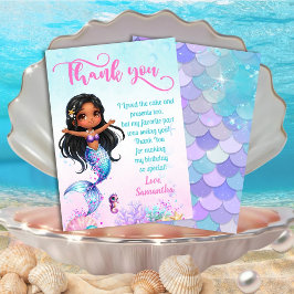 Mermaid - Under the sea Birthday Tack Kort