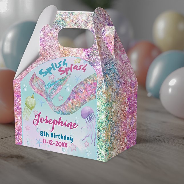 Mermaid whimsical birthday custom presentaskar (Skapare uppladdad)