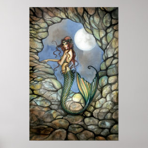 Mermaidaffisch tryck av Molly Harrison