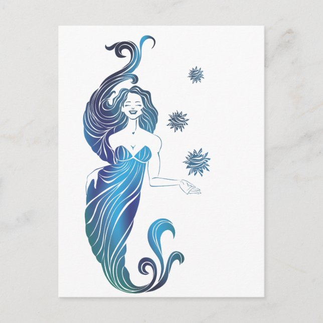 Mermaide Vykort (Framsida)