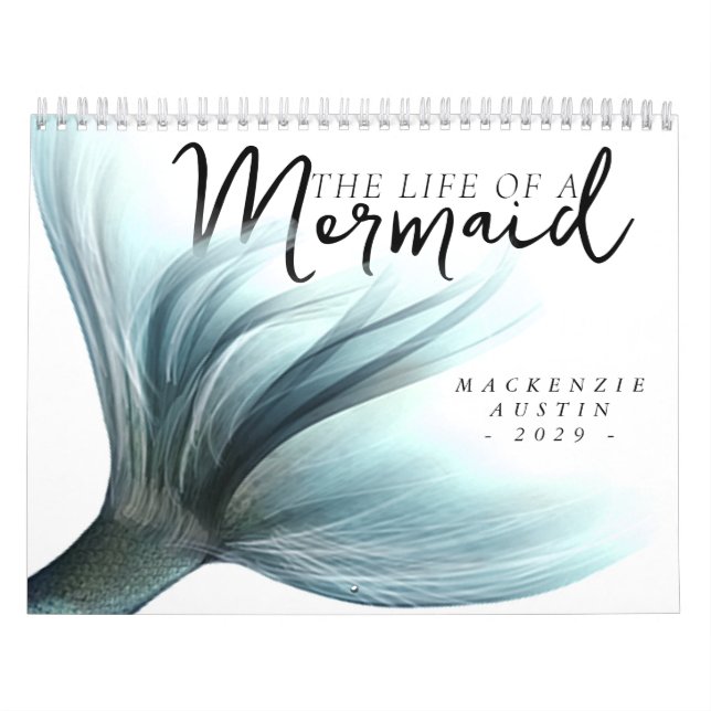 #MermaidLife Life of a Sjöjungfru | Citat Teal Kalender (Omslag)