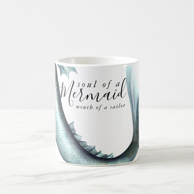 #MermaidLife Sailor Mouth Sjöjungfru Soul | Aqua A Kaffemugg (Center)