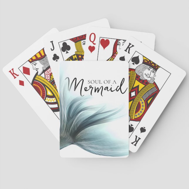 #MermaidLife Soul of a Sjöjungfru | Svan-citat Casinokort (Baksidan)