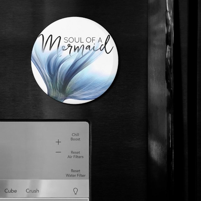 #MermaidLife Soul of a Sjöjungfru | Svan-citat Magnet (Skapare uppladdad)
