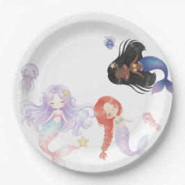 Mermaids Paper Plate