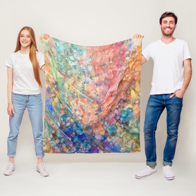 Mermaid's Shadow: Ocean Depths Fleecefilt (På plats)