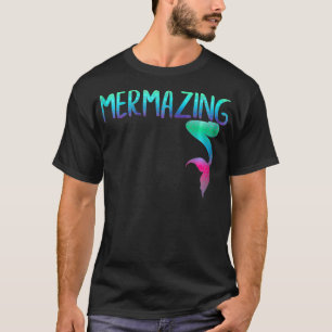 Mermaing for Sjöjungfru Mammor Kids Sjöjungfru Squ T Shirt