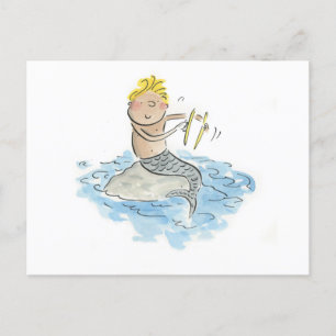 Merman Cymbals Vykort