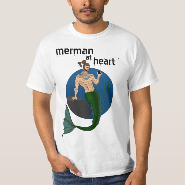 Merman i hjärtat t shirt (Framsida)