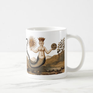 Merman med sol- och månekaffemuggen kaffemugg