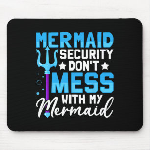 Merman Mer Pappa Sjöjungfru Security Don&#; inte Musmatta