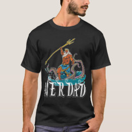 Merman Merdad Sjöjungfru Pappa T Shirt