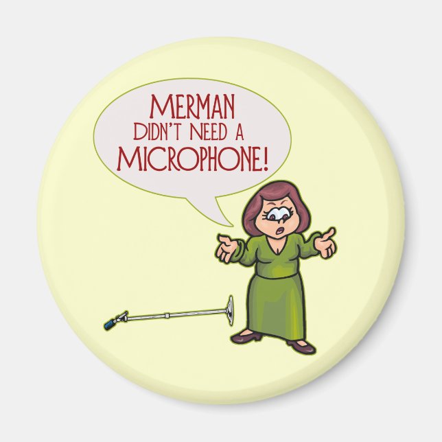 Merman/Microphone Magnet (Framsidan)
