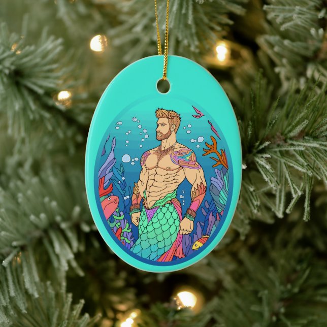 Merman Ornament - Merman Abs (Träd)