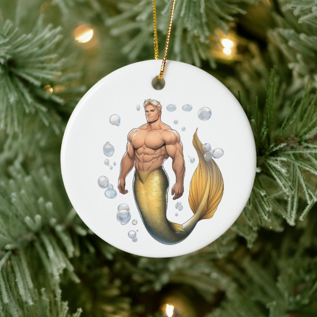 Merman Ornament - Yellowtail (Träd)
