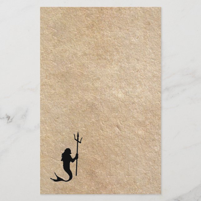 Merman på gammalt hus brevpapper (Framsida)