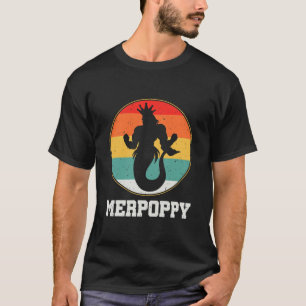 Merman Sjöjungfru Grandpa Fish T Shirt